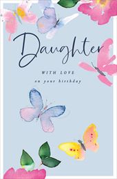 Butterflies Daughter Birthday Card