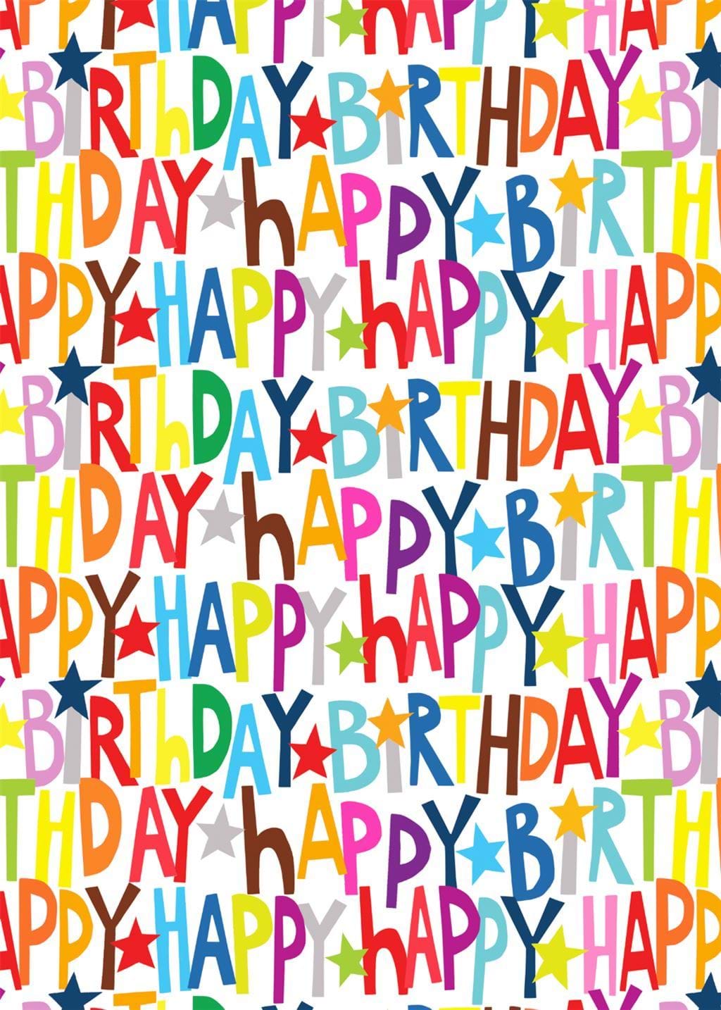 Colourful Birthday Wrapping Paper