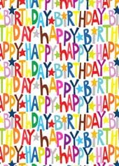 Colourful Birthday Wrapping Paper