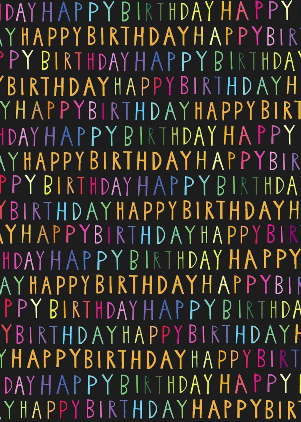 Rainbow Birthday Wrapping Paper