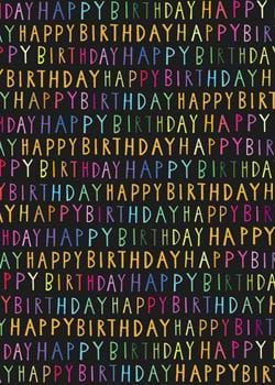 Rainbow Birthday Wrapping Paper