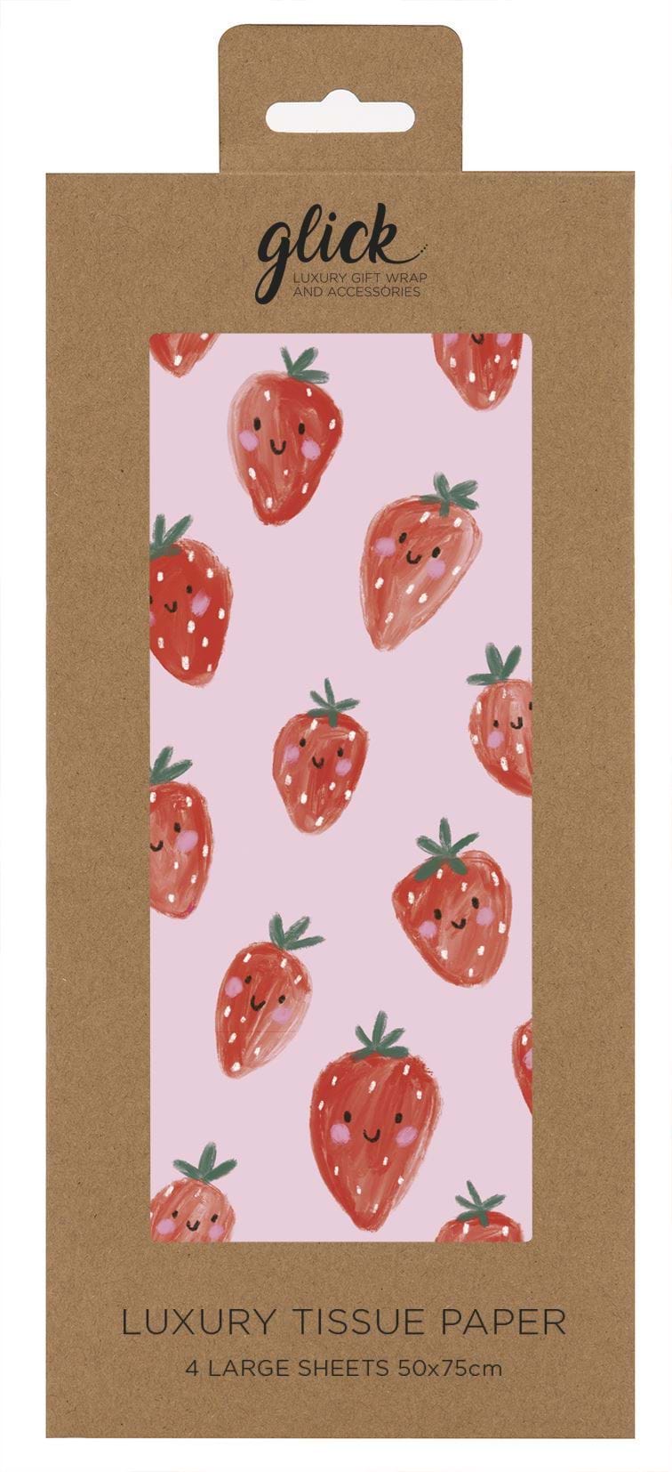 Strawberries Tissue Paper - 4 Sheets