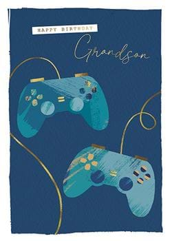 Gamer Grandson Birthday Card