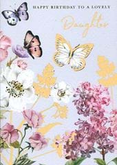 Butterflies Daughter Birthday Card