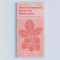 Alpine Strawberry Baron Von Solemacher Seed Packet