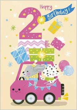 Party Pooch 2nd Birthday Card