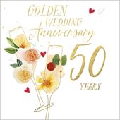 50 Years Golden Anniversary Card