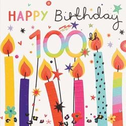 Candles 100th Birthday Card