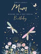 Dragonflies Mum Birthday Card