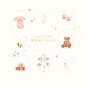 Precious New Baby Girl Card