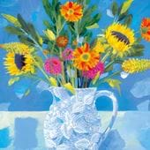 Bright Flowers Greeting Card