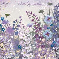 Purple Pot-pourri Sympathy Card