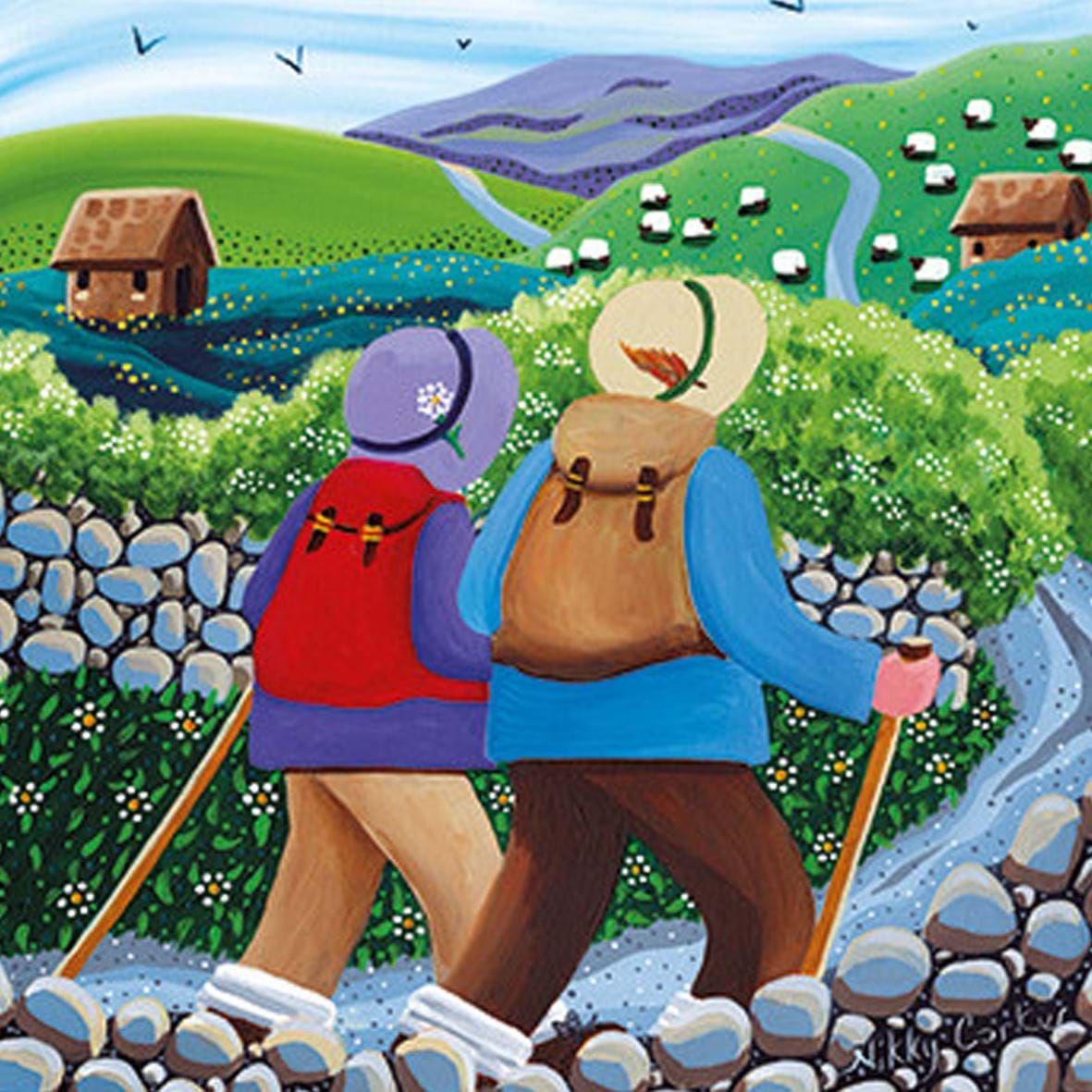 Always to the Hills Greeting Card