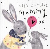 Bunnies Mummy Birthday Card