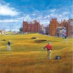 St Andrew's Golf Birthday Card