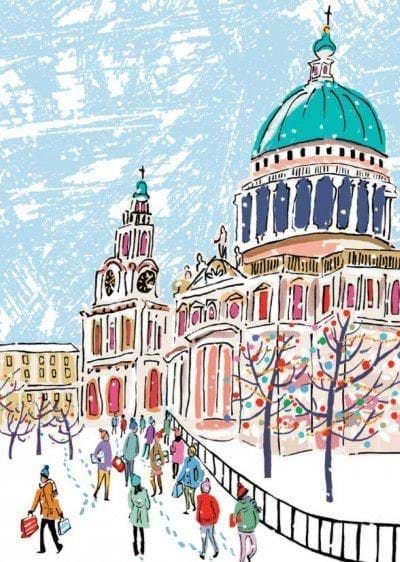 St Paul's in the Snow Christmas Card