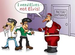 Elfis Impersonation - Personalised Christmas Card