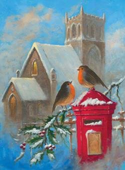 The Churchyard - Personalised Christmas Card