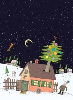 It's Too Big - Personalised Christmas Card