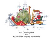 Slight Miscalculation - Front Personalised Christmas Card