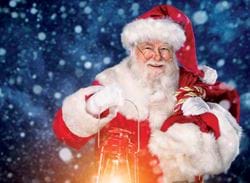 Vintage Santa - Personalised Christmas Card
