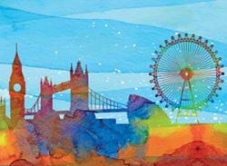 London Landmarks - Personalised Christmas Card