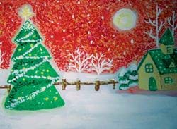 Abstract Christmas - Personalised Christmas Card