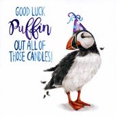 Puffin Out Those Candles Birthday Card