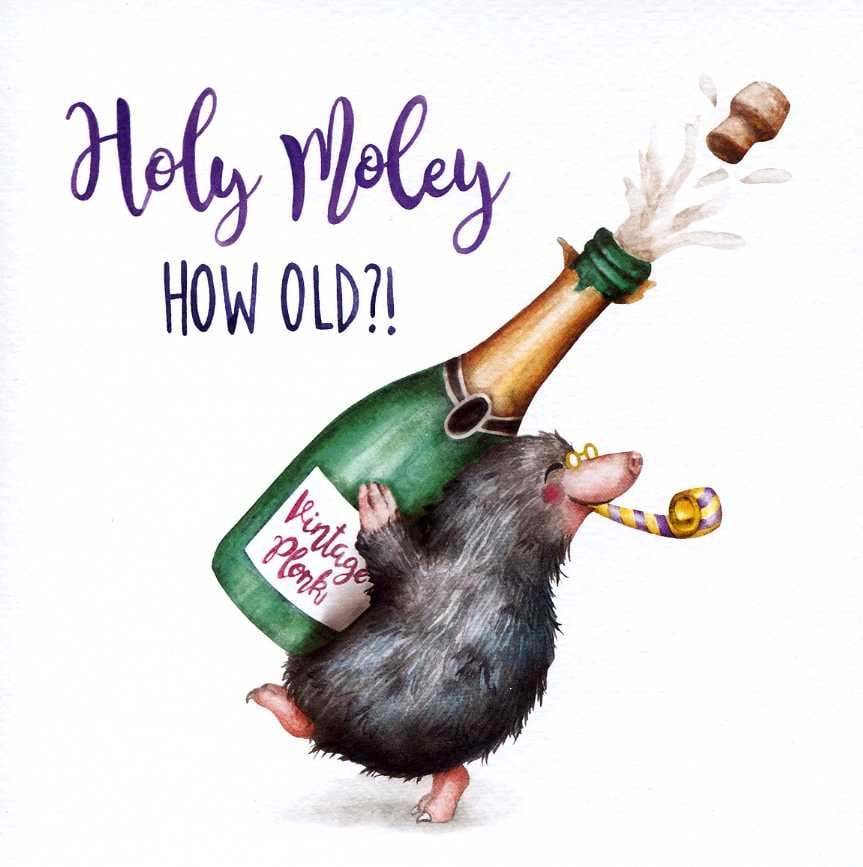 Holy Moley Birthday Card