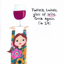 Once Again I'm 29 Birthday Card