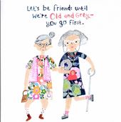 Old and Grey Birthday Card