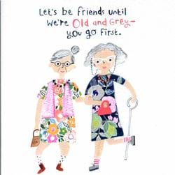 Old and Grey Birthday Card