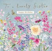 Lovely Sister Birthday Card