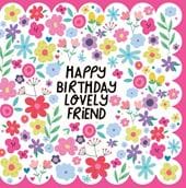 Lovely Friend Birthday Card