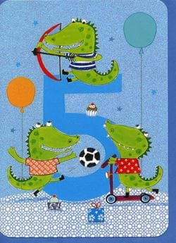 Crocs 5th Birthday Card