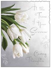 Caring Thoughts Sympathy Card