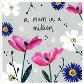 Mum in a Million Greeting Card
