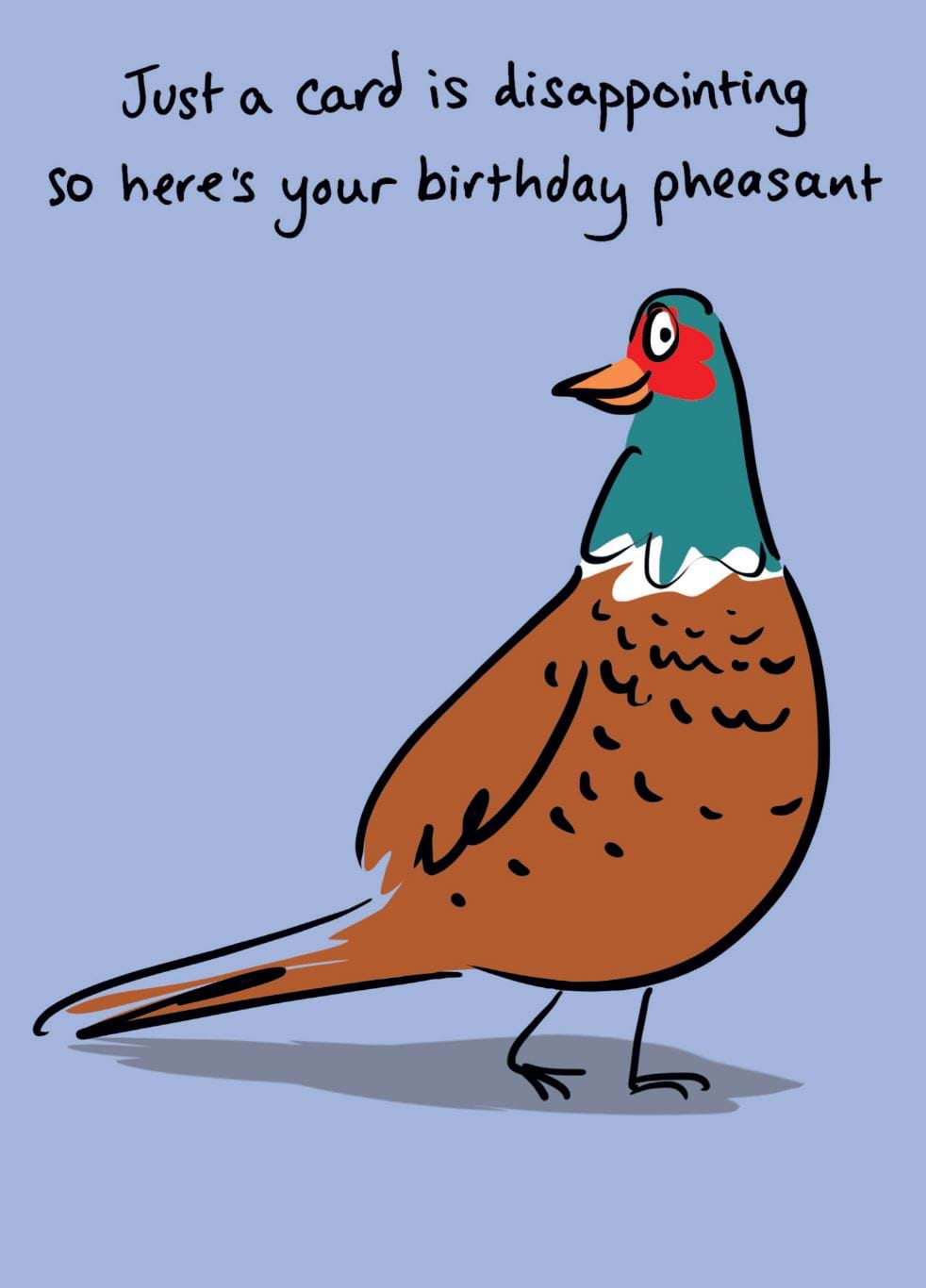 Birthday Pheasant Birthday Card