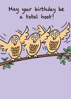 Total Hoot Birthday Card