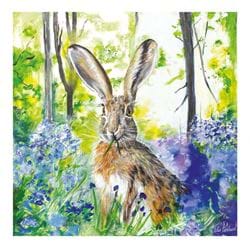 Bluebell Hare Greeting Card