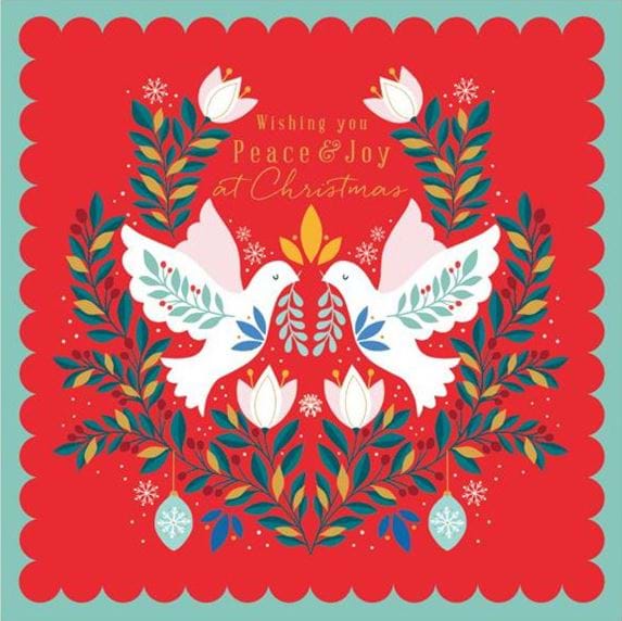 Foxes and Doves Mixed Christmas Cards - Pack of 10