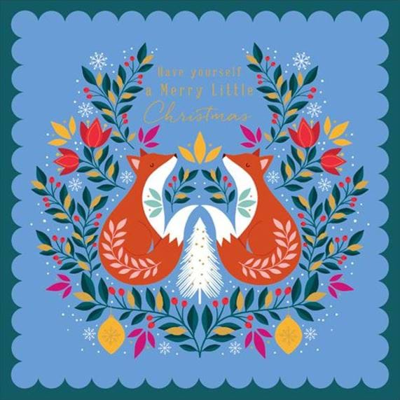 Foxes and Doves Mixed Christmas Cards - Pack of 10