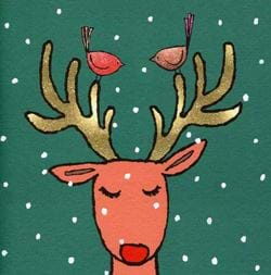 Hello Deer Christmas Card