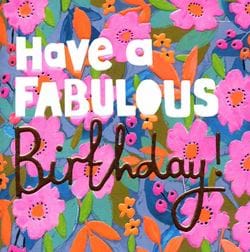 Fabulous Floral Birthday Card