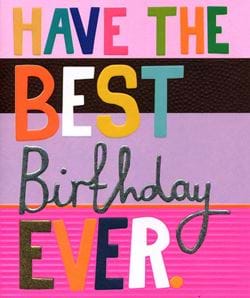 Best Day Ever Birthday Card