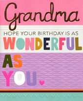 Wonderful As You Grandma Birthday Card