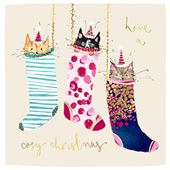 Cosy Cats Christmas Card