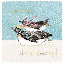 Wahoo Penguins Christmas Card