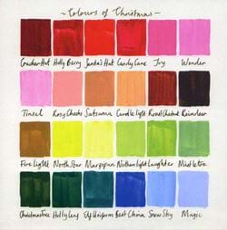 Colours of Christmas Cards - Pack of 10
