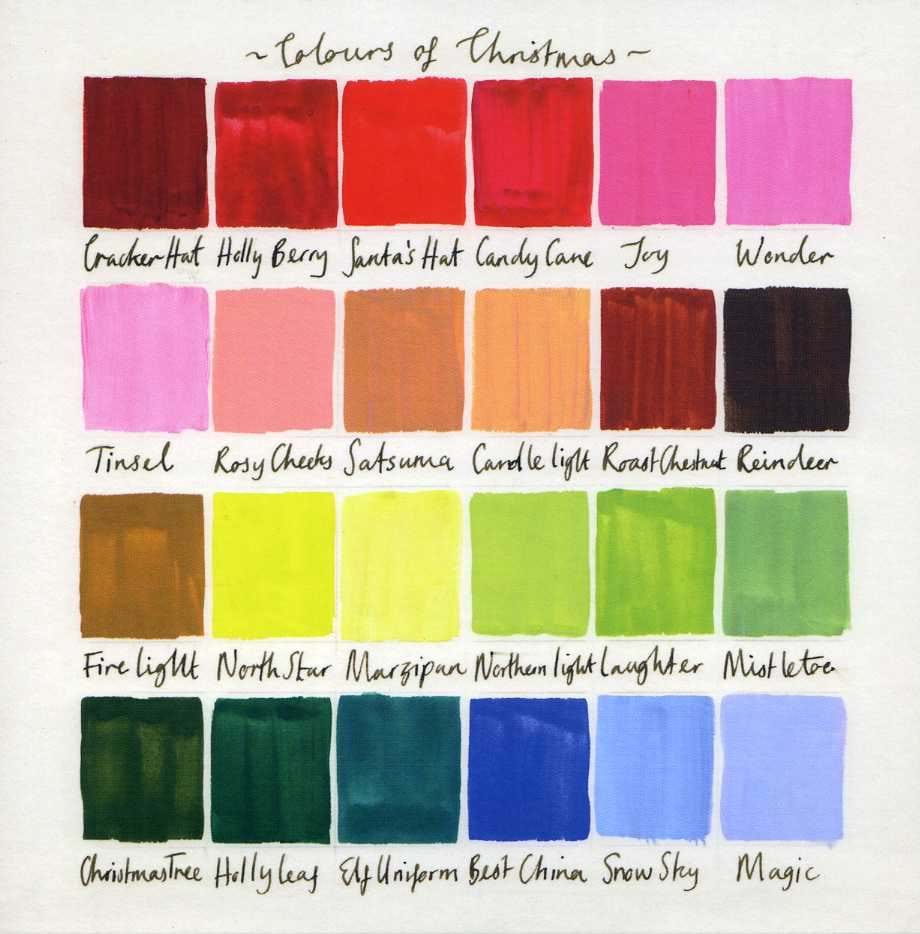 Colours of Christmas Cards - Pack of 10